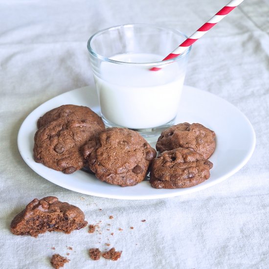 Double Chocolate Chip Cookies