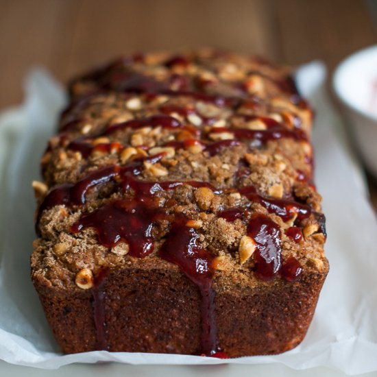 PB&J Banana Bread