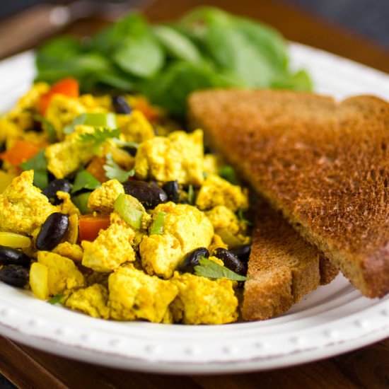 Tofu Black Bean Scramble