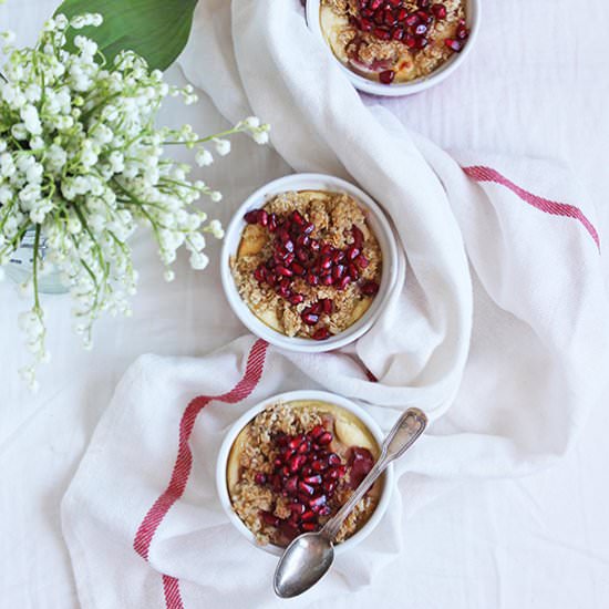 Baked Yogurt with Rhubarb