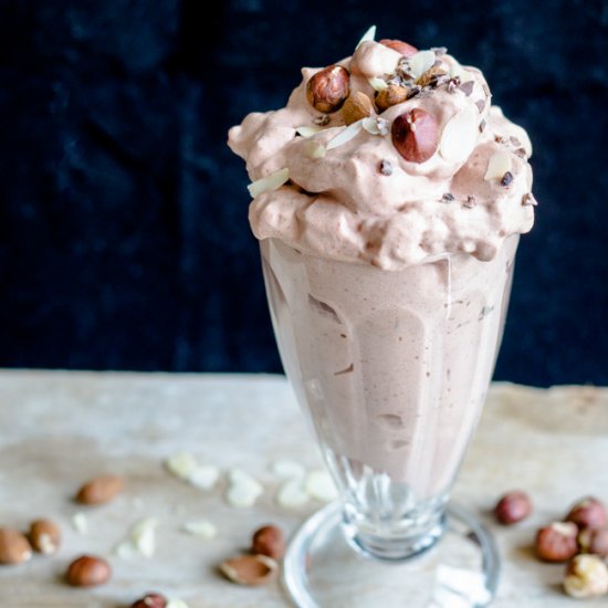 Chocolate Protein Fluff with Nuts