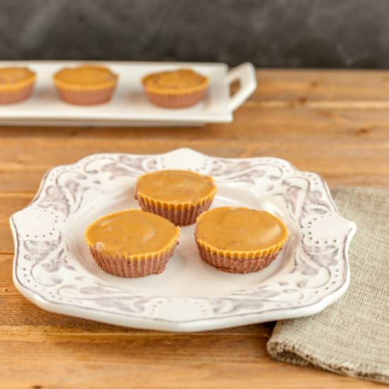 Chocolate PB Mini Cheesecakes