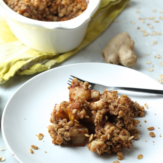 Ginger Pear Crisp