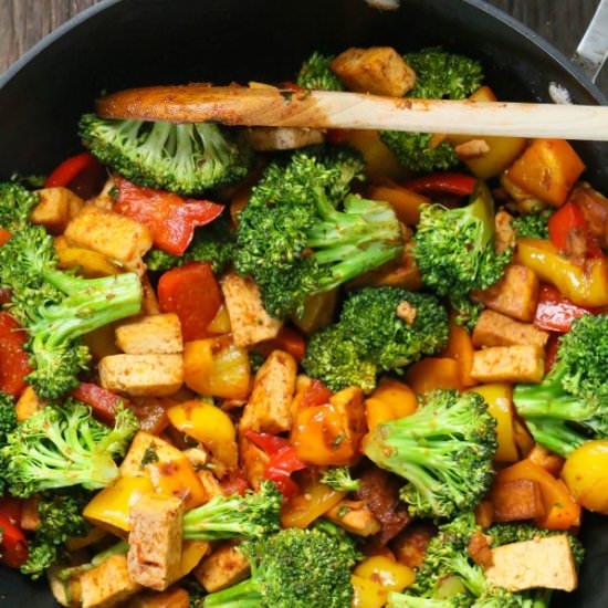 Quick Veggie Tofu Stir-Fry