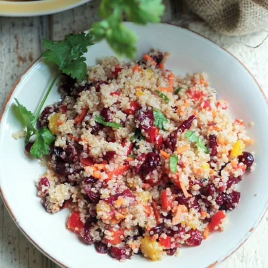 Cranberry & Cilantro Quinao Salad