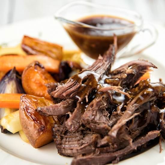 Maple Balsamic Braised Chuck Roast