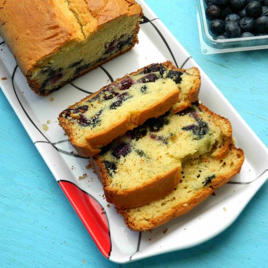 Blueberry Yogurt Pound Cake