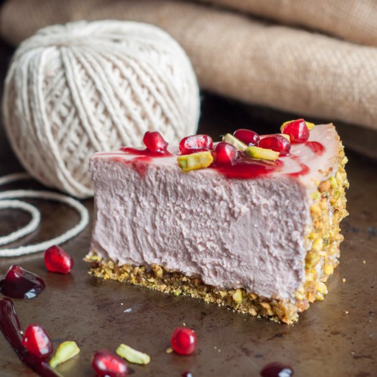 Pomegranate Cheesecake