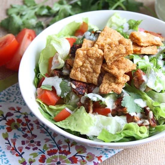 Vegan BLT Salad with Creamy Ranch