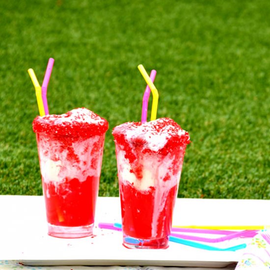 Raspberry Ice Cream Float