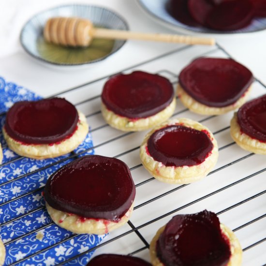 Beetroot & Goats Cheese Tartlets