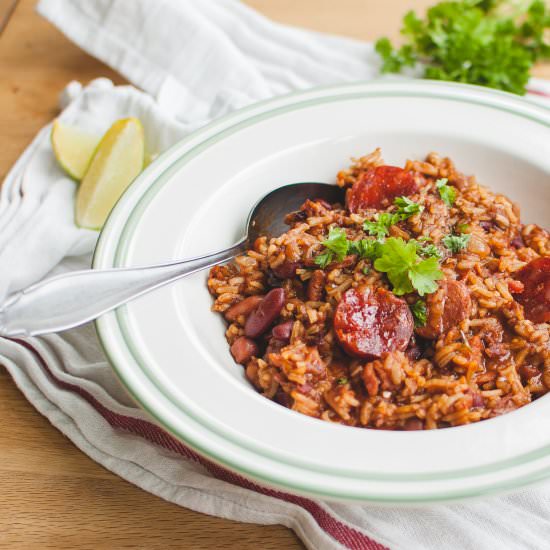 Spicy chorizo and bean stew