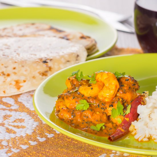 Quick and Easy Indian Prawn Curry