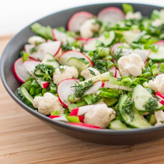 Spring vegetable salad