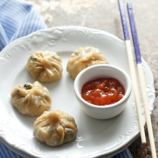 Whole Wheat Vegetarian Momos