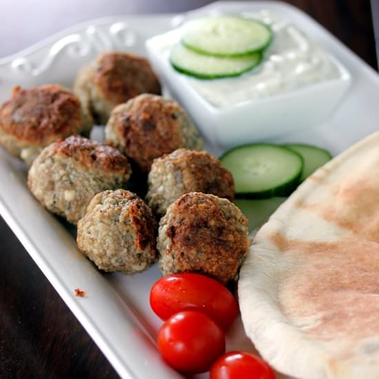 Lamb Meatballs with Tzatziki