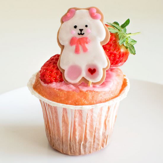 Bunny-bear cupcakes