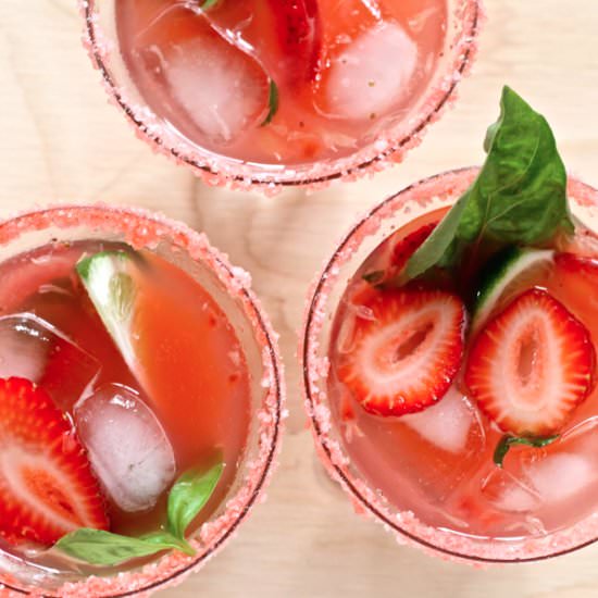 Strawberry Basil Margarita