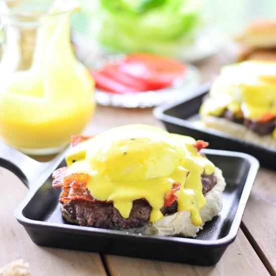 Eggs Benedict Burger