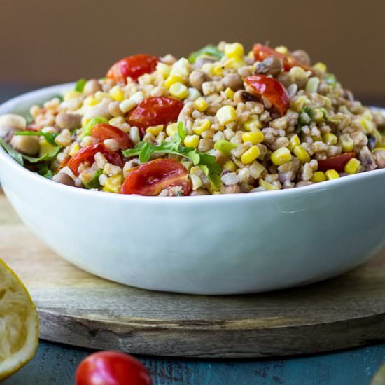 Farro, Corn and Tomato Salad