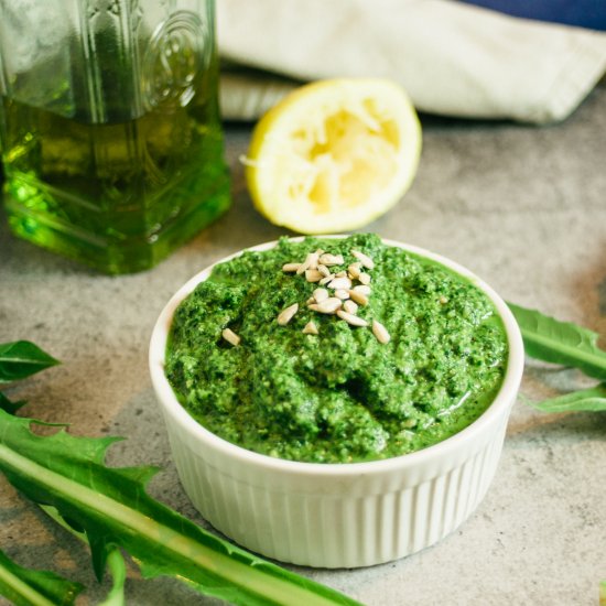 Dandelion Greens Pesto