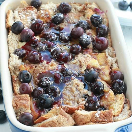 Overnight Blueberry French Toast