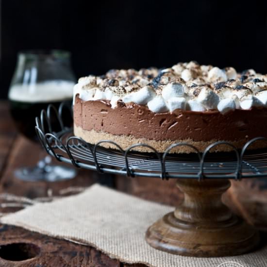 Chocolate Stout S’Mores Icebox Pie: