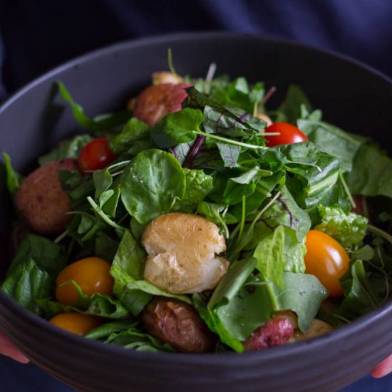 New Potato & Micro Herb Salad