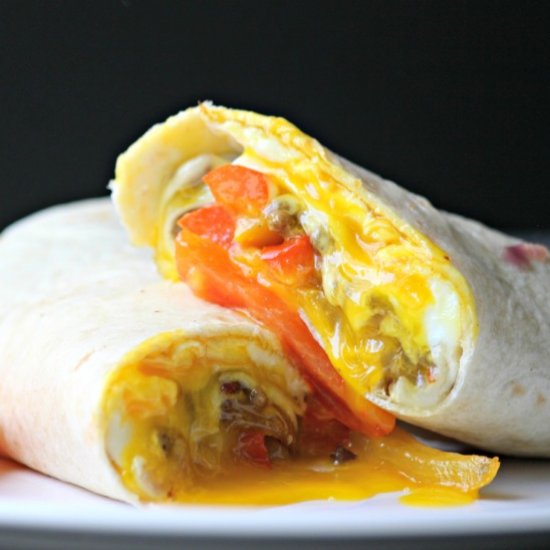 Philly Cheesesteak Breakfast Wrap