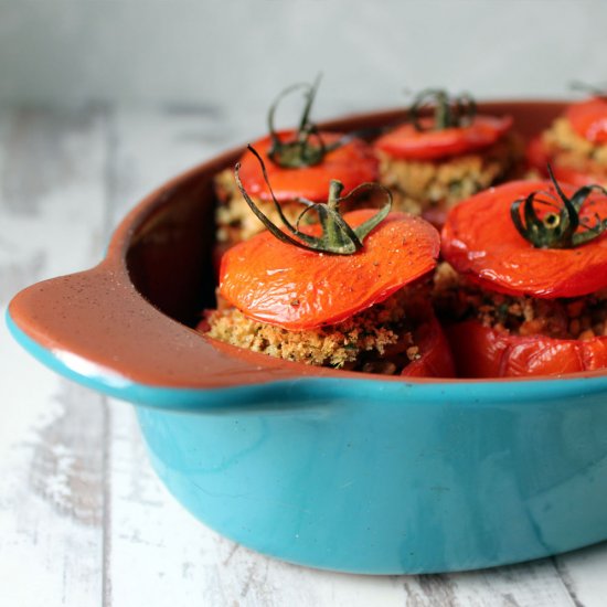 Oven Roasted Stuffed Tomato