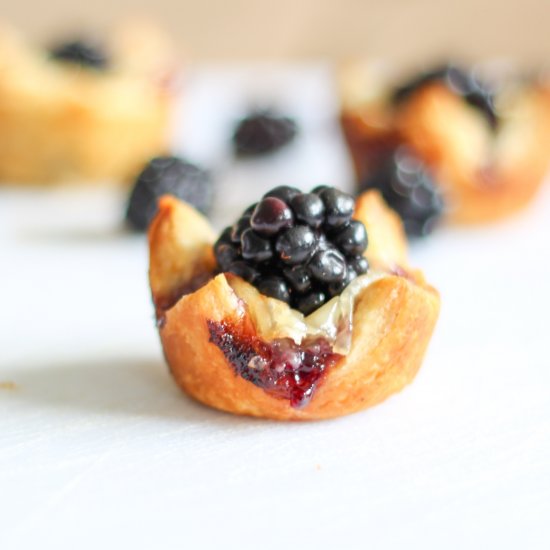 Brie & Blackberry Pastry Bites