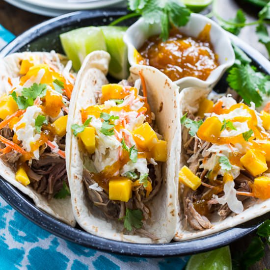 Caribbean Pork Tacos