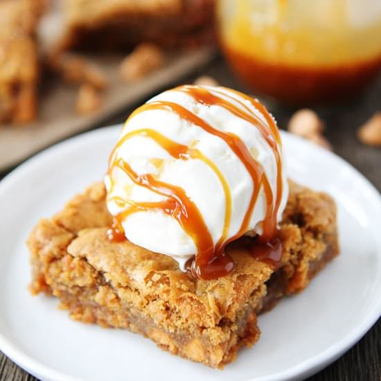 Salted Caramel Butterscotch Blondie