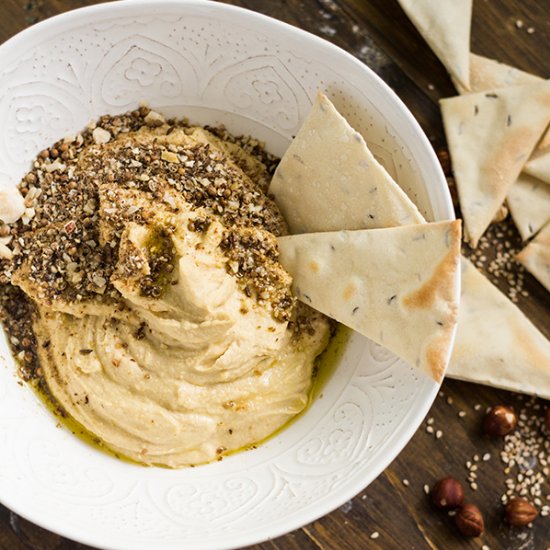 Dukka Hummus With Cumin Lavash