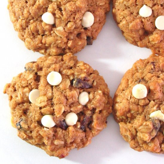 Cranberry Chocolate Oatmeal Cookies