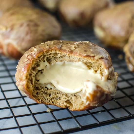 Glazed Coffee flavored doughnuts