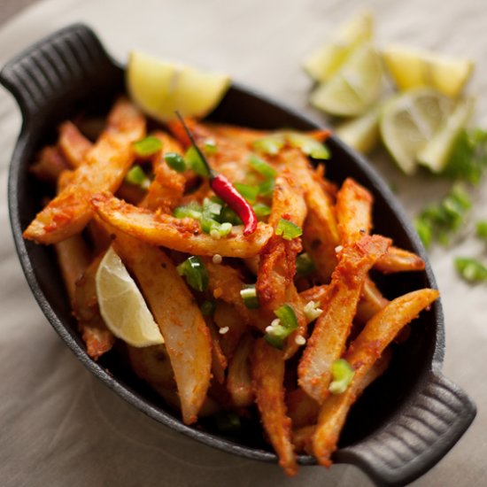 Oven Baked Masala Fries