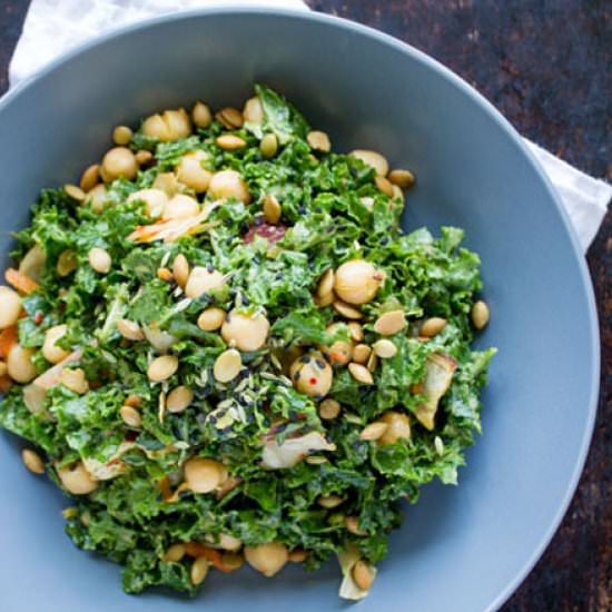 Kale Kimchi Salad