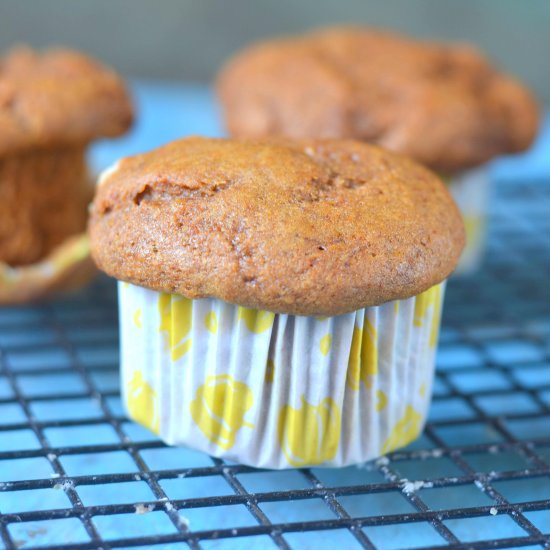 Vegan Banana Dates, Walnut Muffins