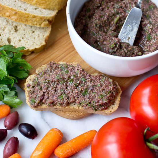 Anchovy-Free Olive Tapenade