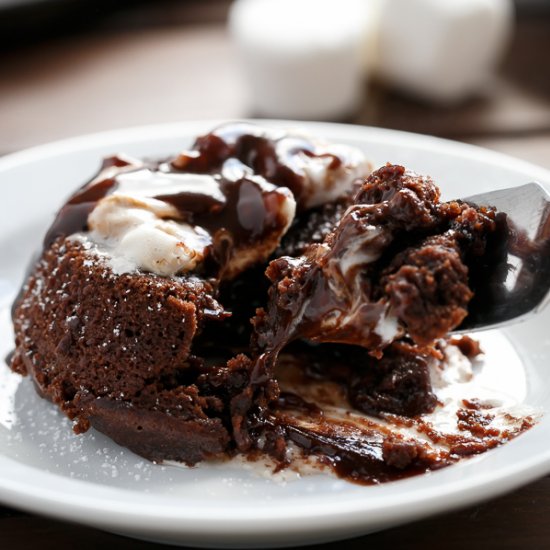 Chocolate Marshmallow Lava Cakes