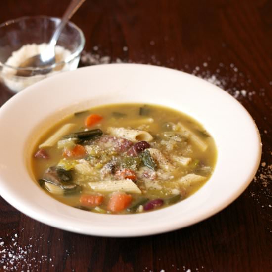 Salami Minestrone Soup