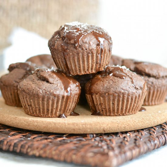 Chocolate Coconut Protein Muffins