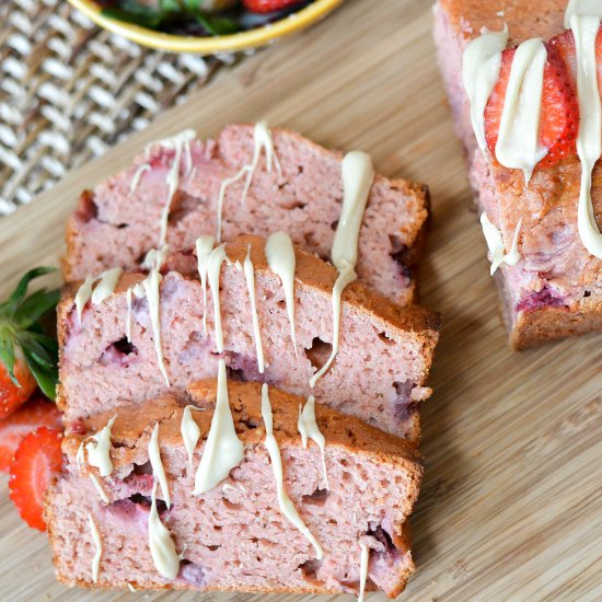 Strawberry Cashew Protein Bread