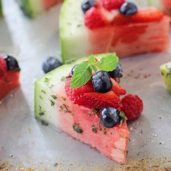 Mojito Marinated Watermelon