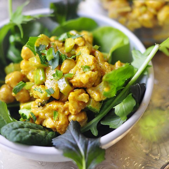 Curried Vegan Chicken Salad