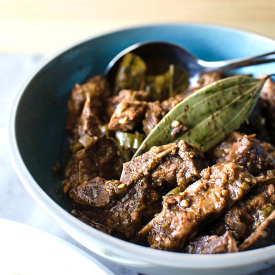 Sri Lankan Black Pork Curry