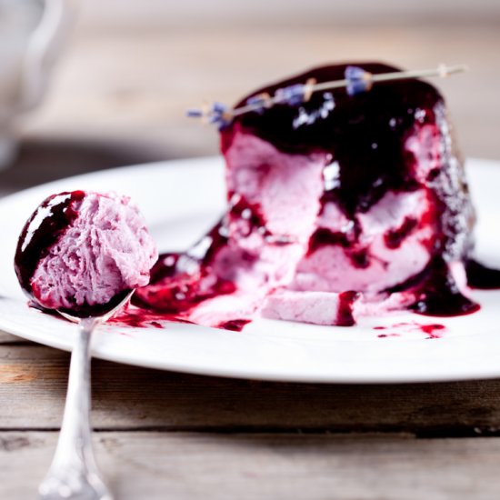 Berry Ice Cream and Sauce