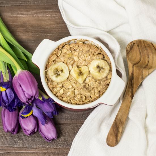 Oven-Baked Oatmeal for One