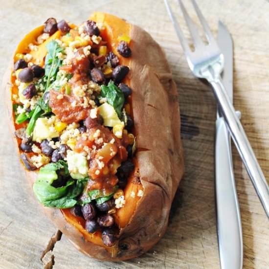 Mexican Stuffed Sweet Potato